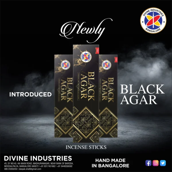 Divine Black Agar Agarbatti